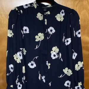 Ann Taylor Poppy Print Blouse